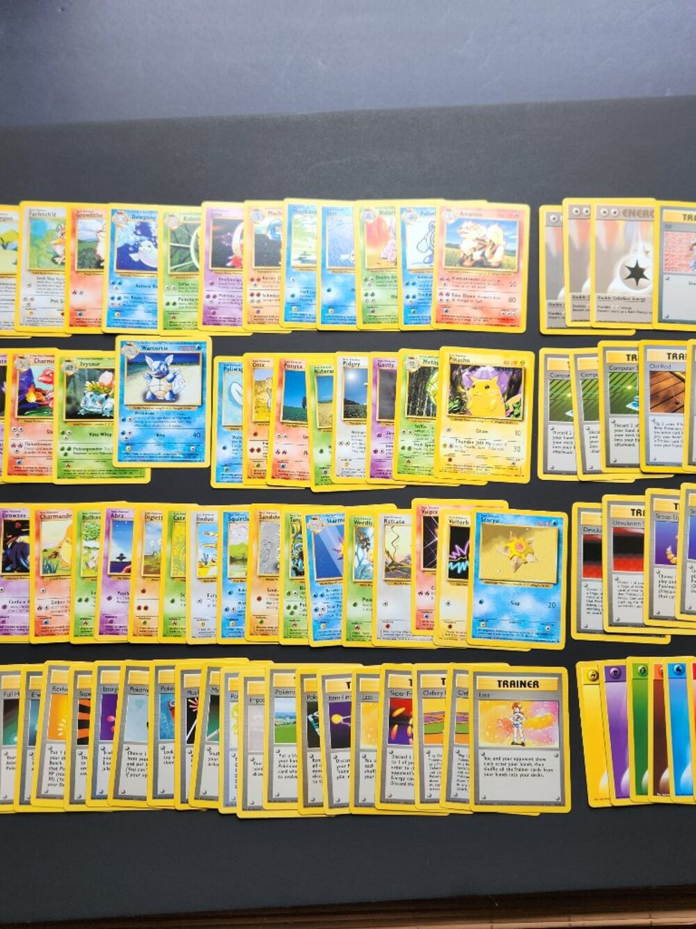 Pokemon Base Set Card Lot 53 Pcs Kanto Starter Commons Uncommons WOTC Vintage LP